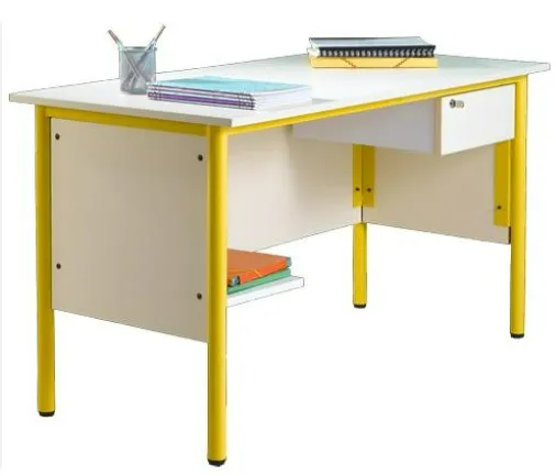 Bureau enseignant pieds métal