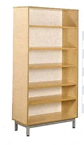 Bibliothèque 5 étagères sur socle