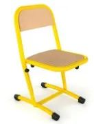Chaise scolaire réglable appuis sur table, mélaminé T1 à T3